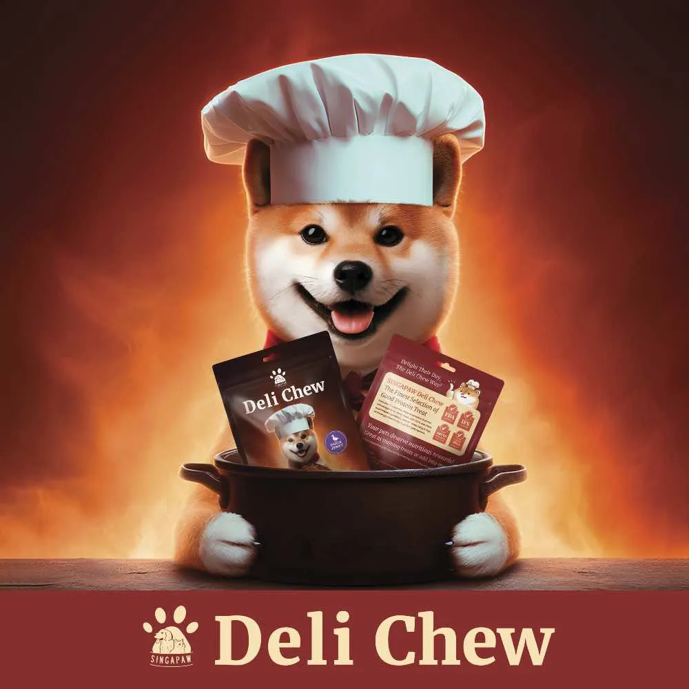 15% OFF: Singapaw Deli Chew Duck Breast Slice Dog Treats 100g