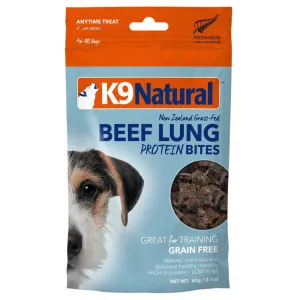 20% OFF: K9 Natural Beef Lungs Protein Bites Dog Treats 60g