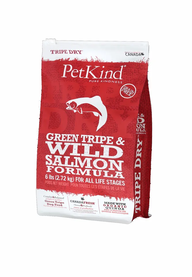 25% OFF: PetKind Green Tripe & Wild Salmon Grain-Free Dry Dog Food