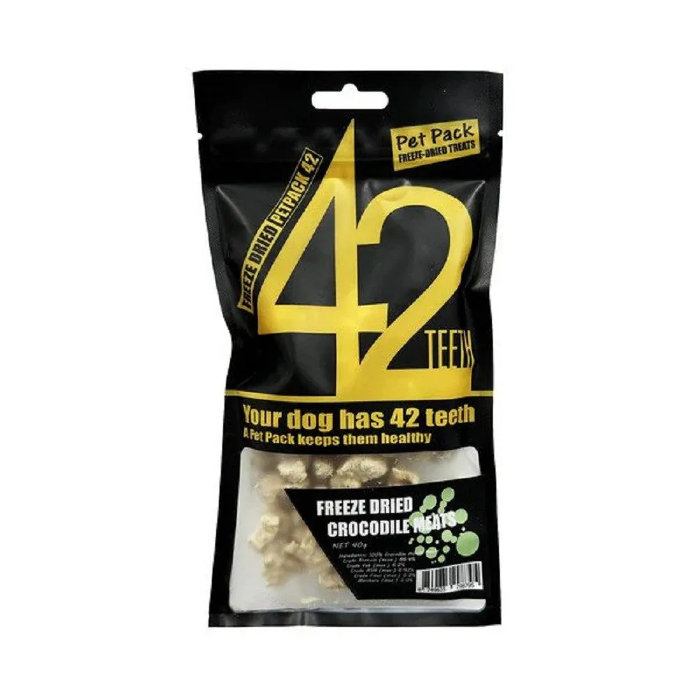 42 Series Freeze Dried Crocodile Meats Dog Treats