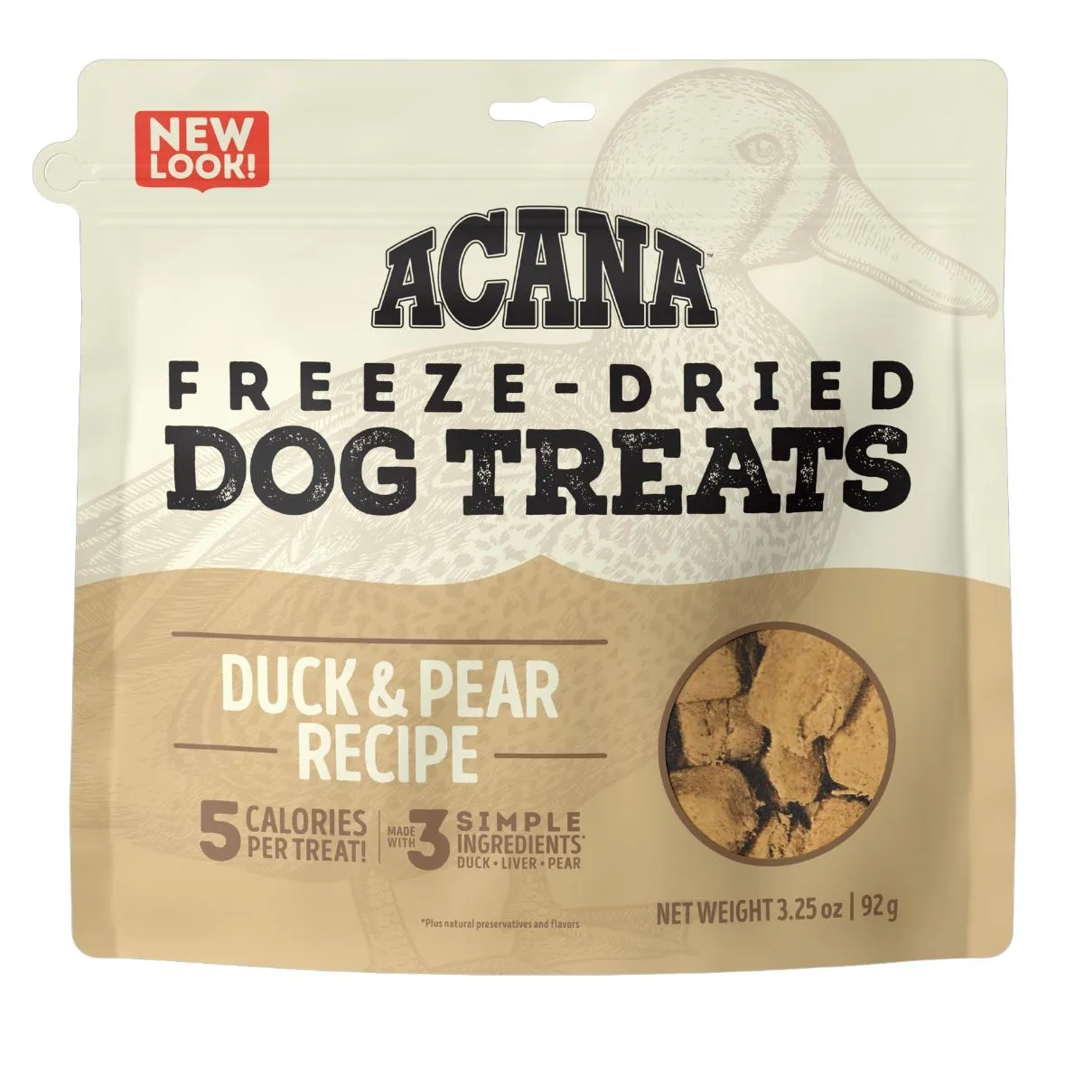 Acana Freeze-Dried Duck & Pear Dog Treats 3.25oz