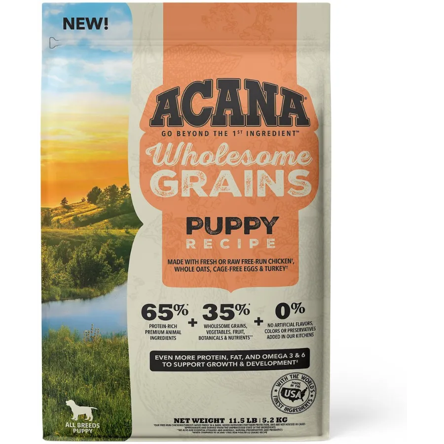 Acana Wholesome Grains Puppy Recipe Dry Dog Food