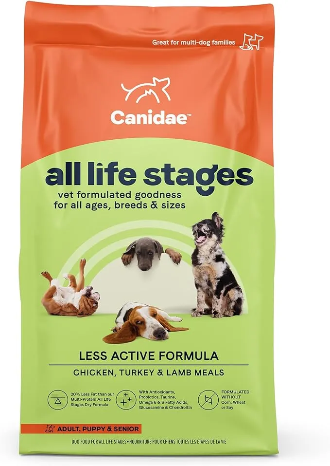 All Life Stages Less Active Formula Dog Dry Food - Chicken, Turkey & Lamb Meals