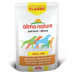 Almo Nature Classic Chicken & Tuna In Jelly Pouch Dog Food 70g