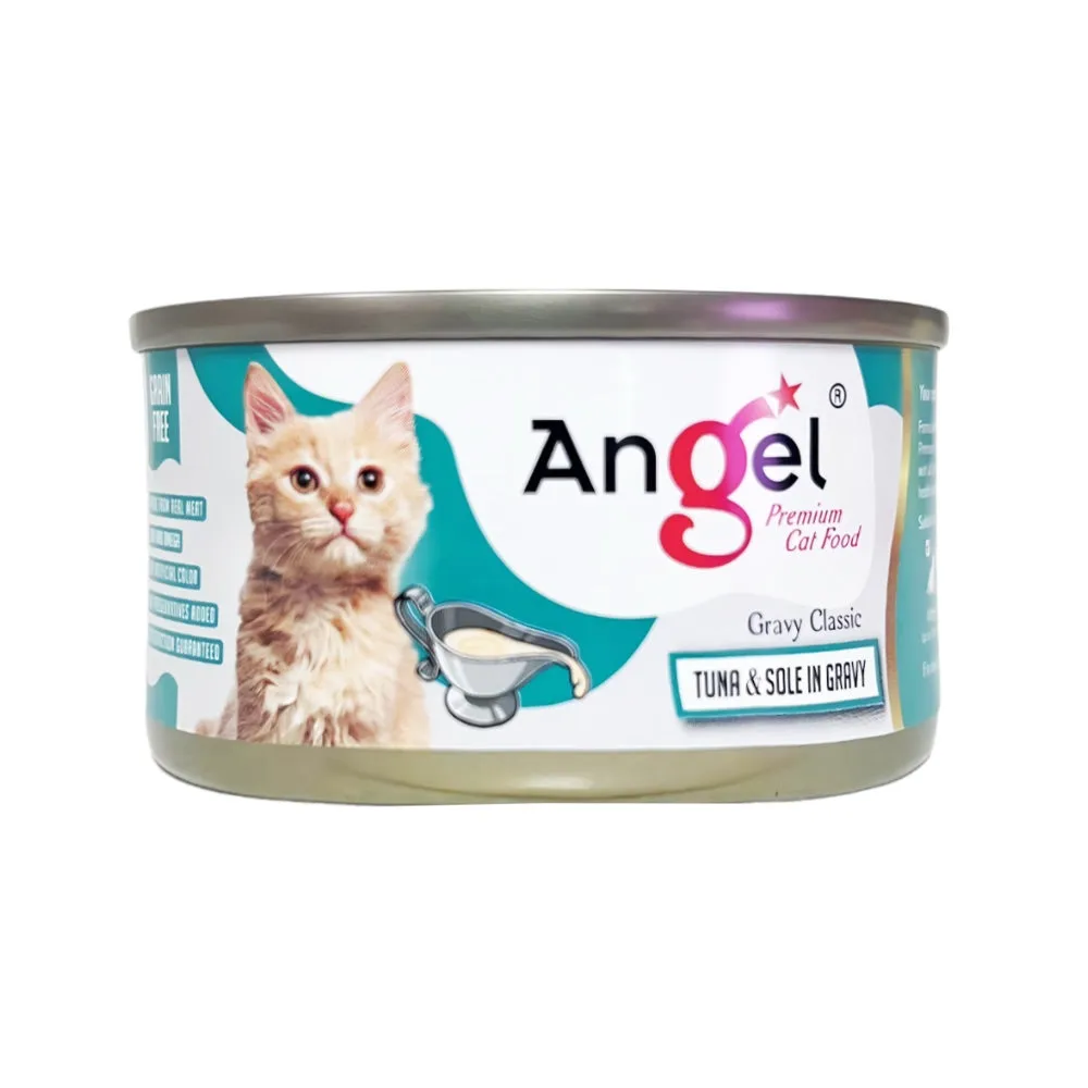 Angel Tuna & Sole In Gravy Canned Cat Food 80g