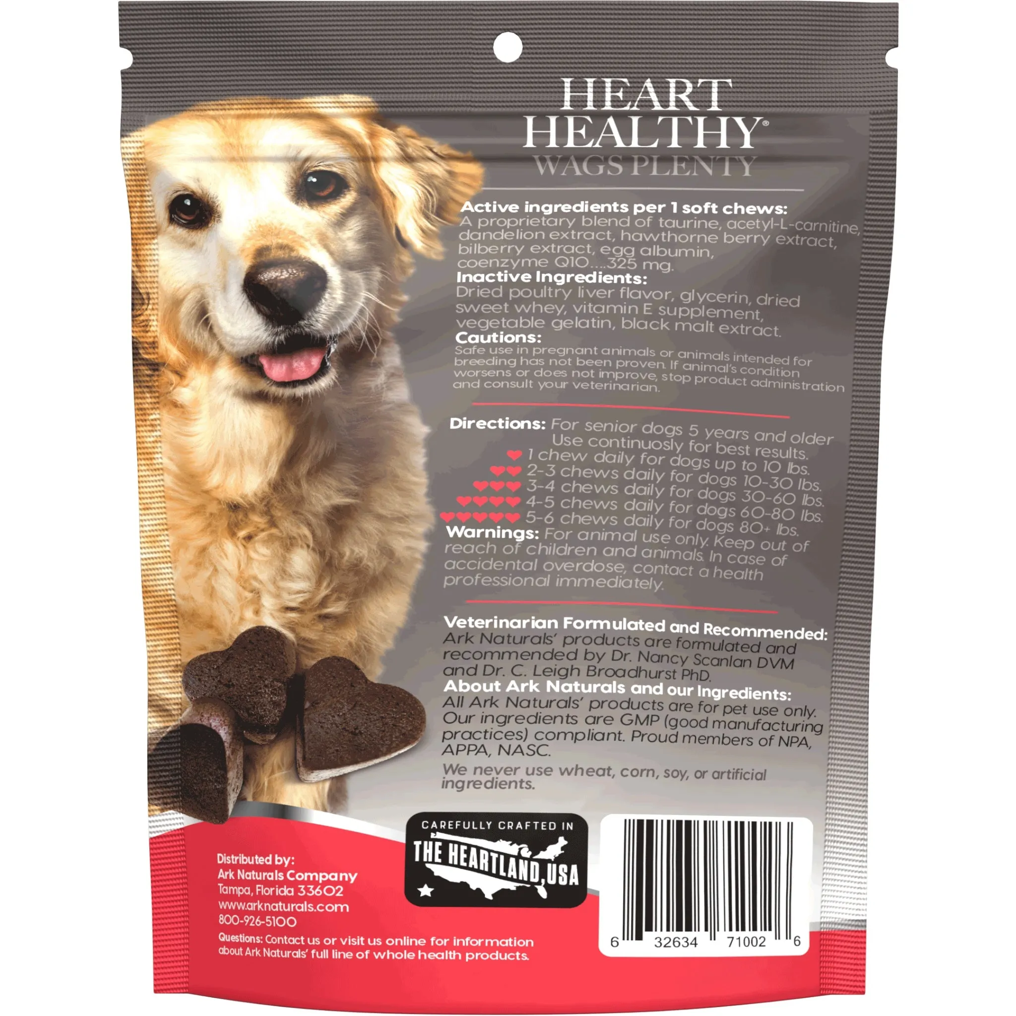 ark naturals heart healthy wags plenty for senior dogs