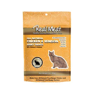 Bitz Real Meat Cat - Chicken & Venison Jerky Treats 3oz