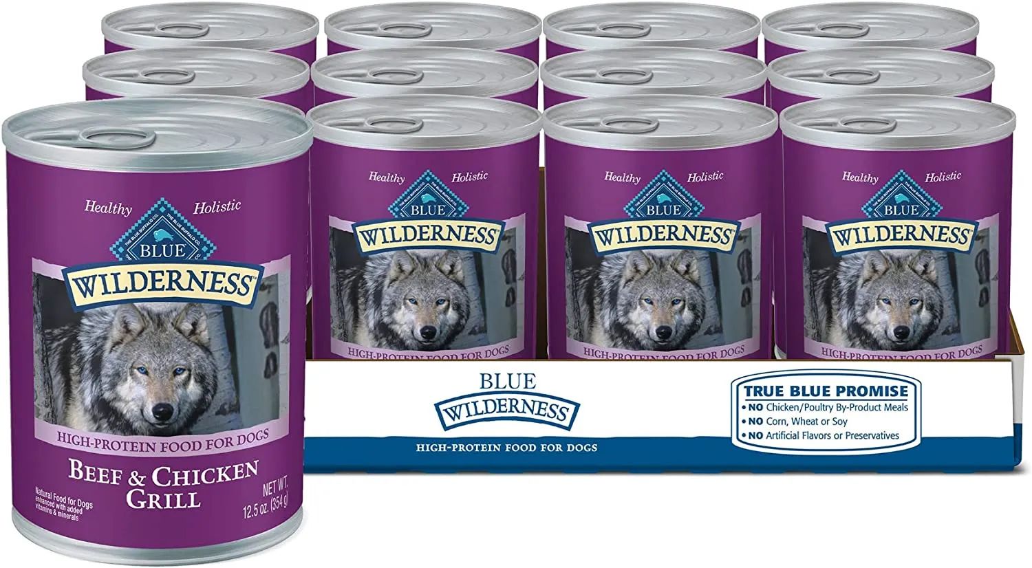 Blue Buffalo Wilderness Beef and Chicken Grill Dog  Wet Food