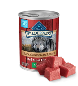 Blue Buffalo Wilderness Grain Free Rocky Mountain Recipe Red Meat Wet Dog Food