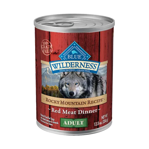 Blue Buffalo Wilderness Grain Free Rocky Mountain Recipe Red Meat Wet Dog Food