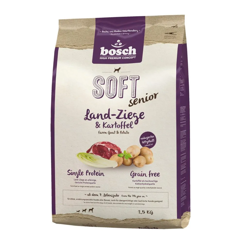 Bosch High Premium Soft  Senior Farm Goat & Potato Grain Free Dry Dog Food