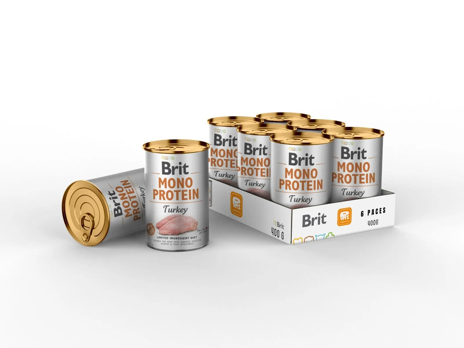 Brit Mono Protein Turkey 6x400g