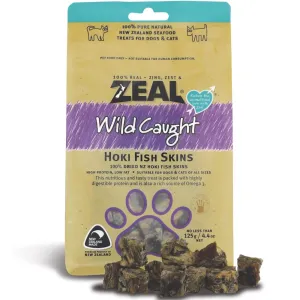 'BUNDLE DEAL': Zeal Free Range Naturals Hoki Fish Skins Cat & Dog Treats 125g