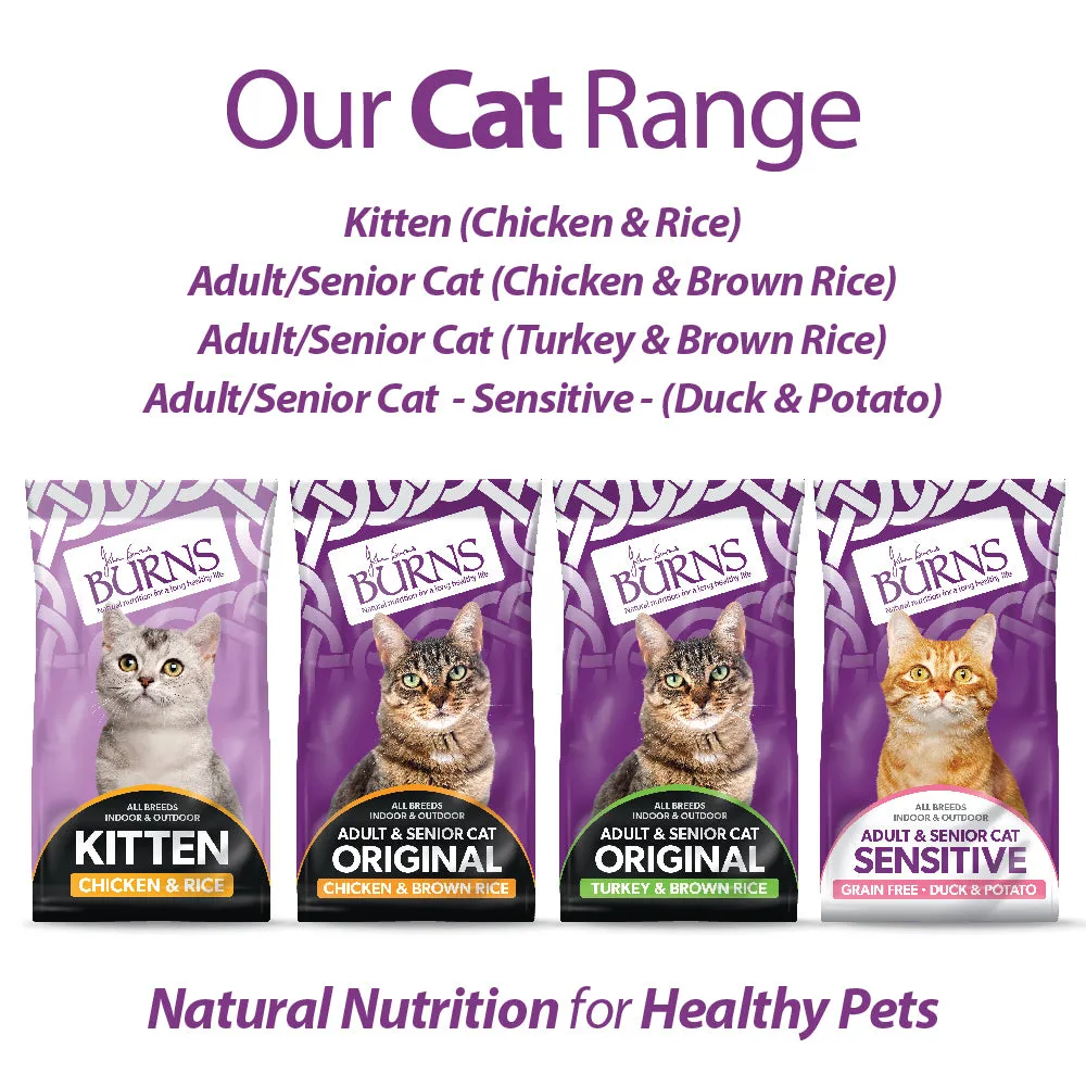 Burns | Original Cat Food | Gluten Free Turkey & Brown Rice - Adult & Senior