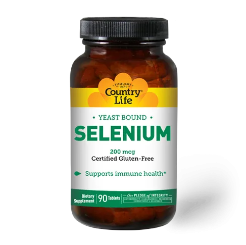 Country Life Selenium 200 mcg 90 Tablets