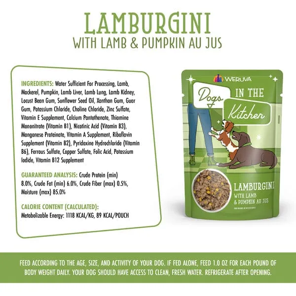 Dogs in the Kitchen Lamburgini Pouch Dog Food