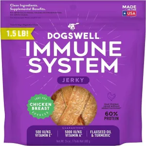 Dogswell Immunity & Defense Jerky Grain-Free Chicken Treats for Dogs 24 oz