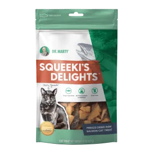 DR. MARTY Squeeki’s Delights Freeze-Dried Raw Salmon Cat Treats