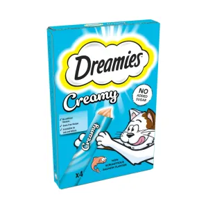 Dreamies | Cat Treats | Creamy Salmon - 4 x 10g