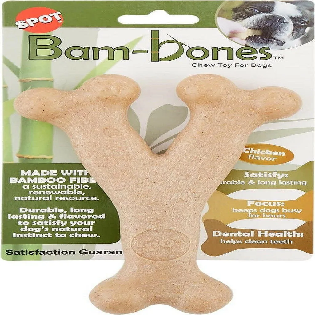 Ethical Pet Bam-bones Chicken Flavored Wish Bone for Dogs