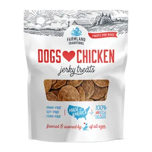 Farmland Traditions Dogs Love Chicken Jerky Grain-Free Dog Treats 6oz