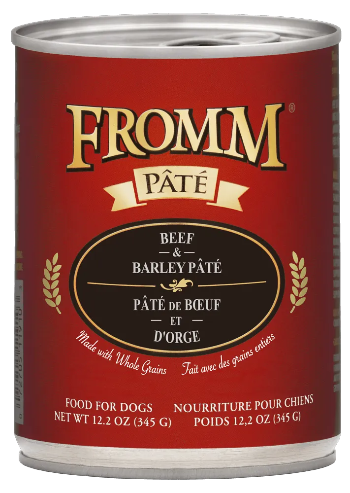 Fromm Beef and Barley Canned Pate Dog Food