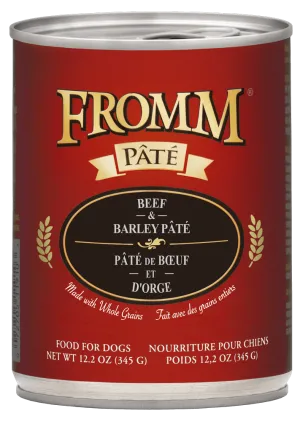 Fromm Beef and Barley Canned Pate Dog Food