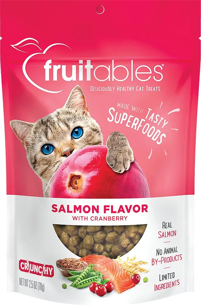 Fruitables Salmon Flavor with Cranberry Cat Treats