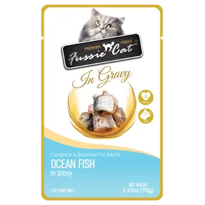 Fussie Cat In Gravy Oceanfish Wet Cat Food Pouch