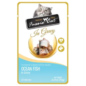 Fussie Cat Ocean Fish in Gravy Wet Cat Food 2.47oz