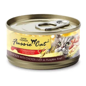 Fussie Cat Super Premium Grain Free Chicken with Chicken Liver in Pumpkin Soup Canned Cat Food