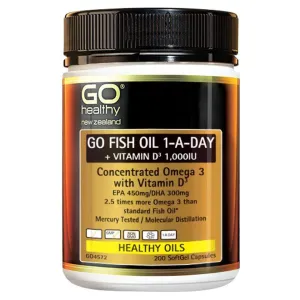 Go Fish Oil 1-A-Day   Vitamin D3 1,000IU