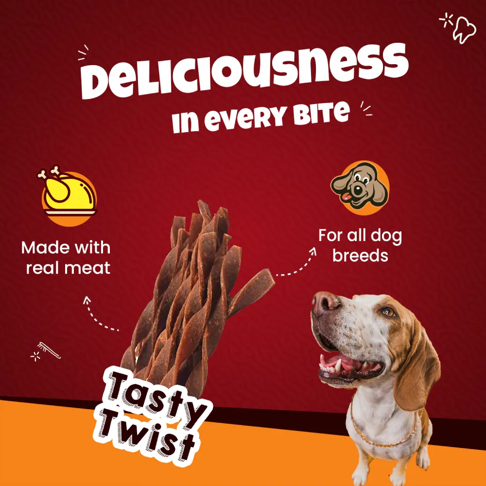 Goofy Tails Chicken Twists Dog Treats