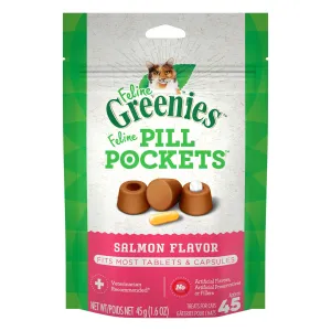 Greenies Feline Pill Pockets Cat Treats - Salmon