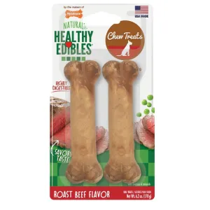 Healthy Edibles All-Natural Roast Beef Flavor Dog Chew Treats - 2 Pack