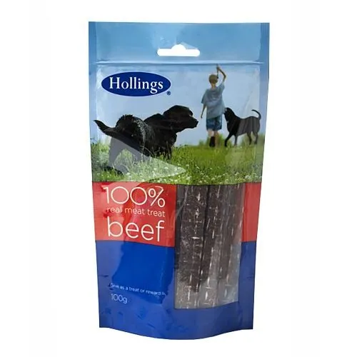 Hollings Real Meat 100% Natural Beef Dog Treat 100g