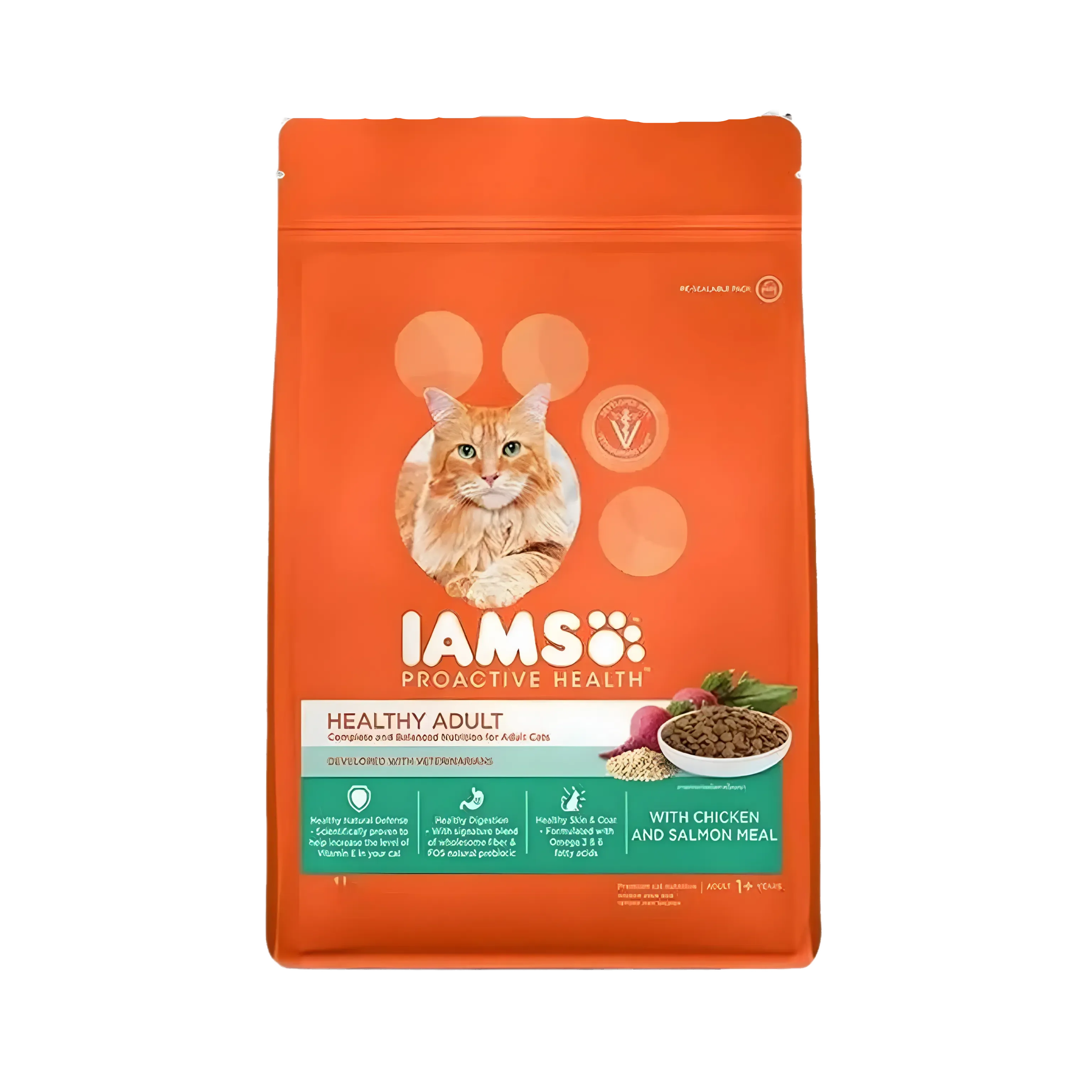 IAMS CAT CHIC & SALMON DRY FOOD (M)