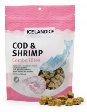 Icelandic  Cod & Shrimp Combo Bites Fish Dog Treats