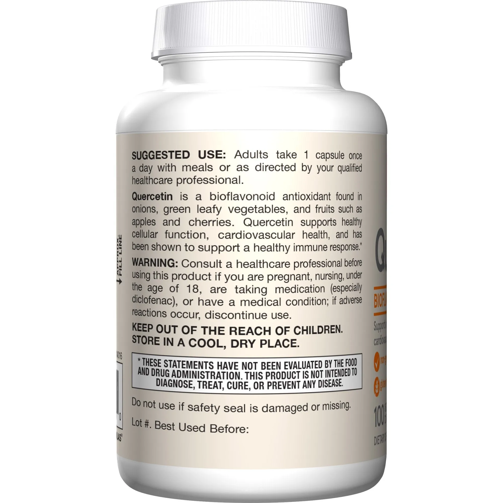 Jarrow Formulas Quercetin 500mg 100 Capsule