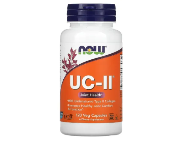 Joint Health UC-II NOW Foods Undenatured Type II Collagen, 120 Capsules