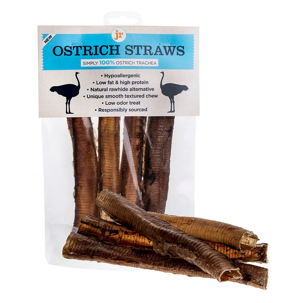 JR Pet Ostrich Straws Dog Chew