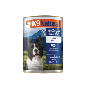 K9 Natural Beef Feast Wet Dog Food 370g x 12