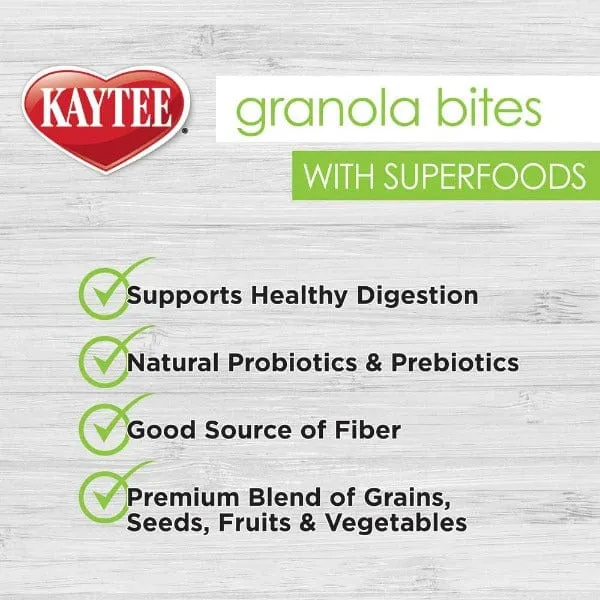 Kaytee Granola Bites with Superfoods Spinach & Kale