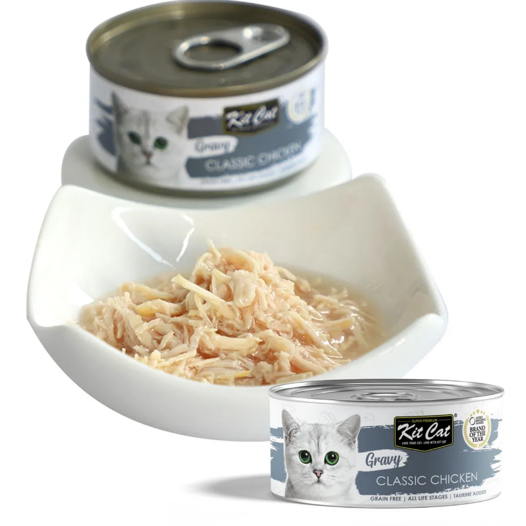 Kit Cat Wet Cat Food Gravy/Deboned Topper/Mousse/Goat Milk 80g Can Adult/Kitten KitCat Grain-Free