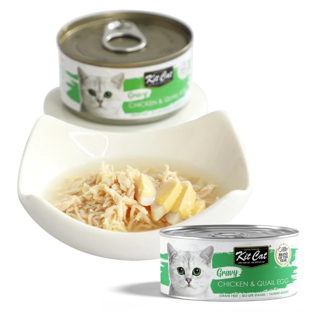 Kit Cat Wet Cat Food Gravy/Deboned Topper/Mousse/Goat Milk 80g Can Adult/Kitten KitCat Grain-Free