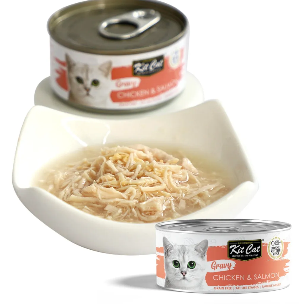 Kit Cat Wet Cat Food Gravy/Deboned Topper/Mousse/Goat Milk 80g Can Adult/Kitten KitCat Grain-Free