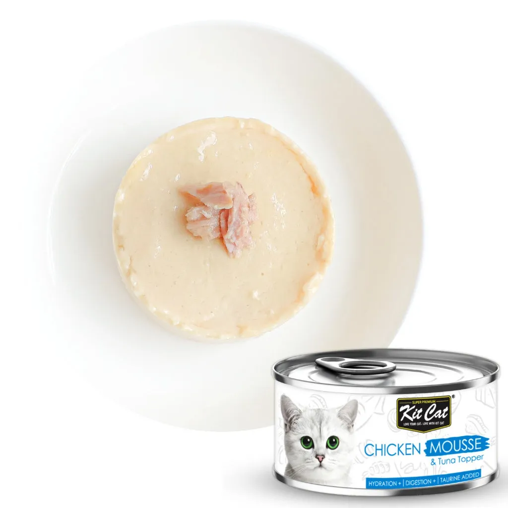 Kit Cat Wet Cat Food Gravy/Deboned Topper/Mousse/Goat Milk 80g Can Adult/Kitten KitCat Grain-Free