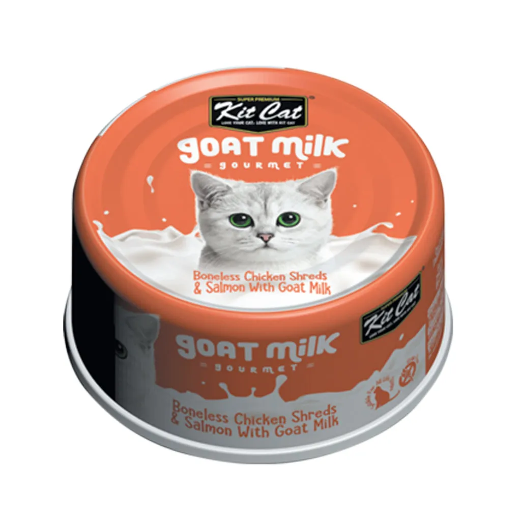 Kit Cat Wet Cat Food Gravy/Deboned Topper/Mousse/Goat Milk 80g Can Adult/Kitten KitCat Grain-Free