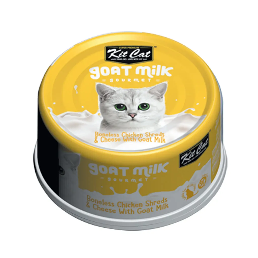 Kit Cat Wet Cat Food Gravy/Deboned Topper/Mousse/Goat Milk 80g Can Adult/Kitten KitCat Grain-Free