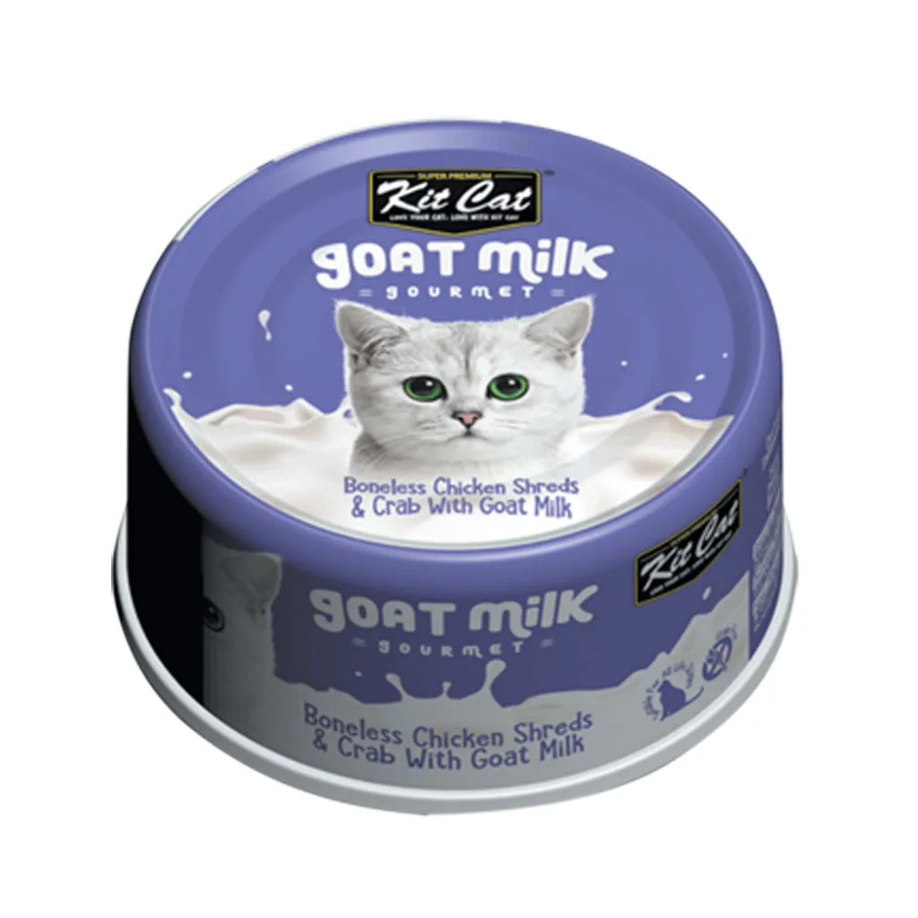 Kit Cat Wet Cat Food Gravy/Deboned Topper/Mousse/Goat Milk 80g Can Adult/Kitten KitCat Grain-Free